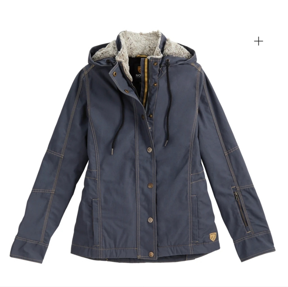 Noble Equestrian Women's Stable Ready Canvas Jacket Size Large Ombre Blue